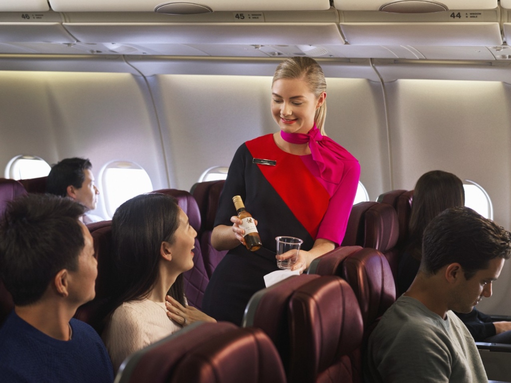 Qantas Economy Drinks Options